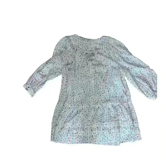 Antropologie Maeve Buttondown Tunic Sz m Dots Boho Bohemian V-neck - Picture 5 of 8